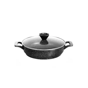 تابه دو دسته کاندید سایز 32 گرانیت مدل پروانه مشکی